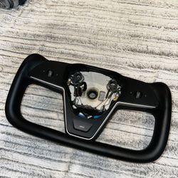 Hansshow Yoke Wheel For Tesla Model Y (Inspired By S/X Yoke)