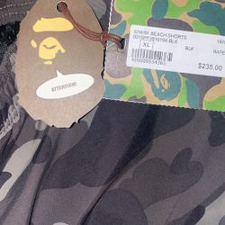 Bape Bathing Ape Shark Shorts Size Xl Authentic 