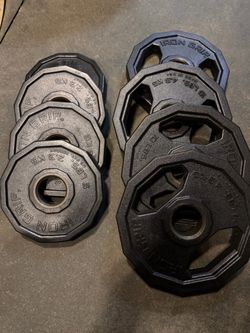 Iron grip urethane coated Olympic 10 lbs plates only