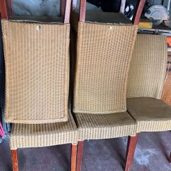 Loom Wicker Chairs (6) 