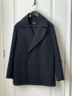 Men’s EXPRESS Double Breasted Navy Peacoat SIZE LARGE