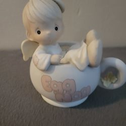 Precious Moments Angel On Egg Nog