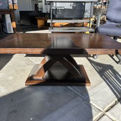 Jocelyn 48 in. Espresso Cherry Large Rectangle Wood Coffee Table with Storage