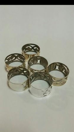 Sterling silver napkin rings