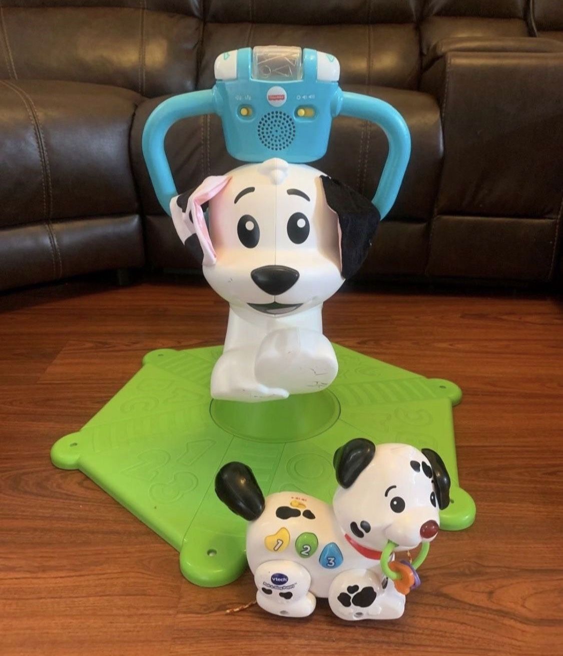 Fisher-Price Bounce And Spin Puppy, Stationary Musical Ride-On Toy