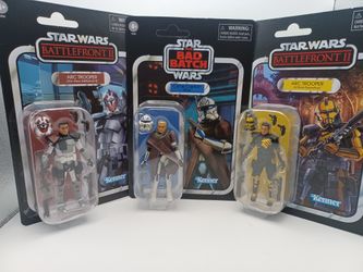 Star Wars Clone Captain Rex w/ Cloak, Arc Trooper, & Umbra Operative Figures