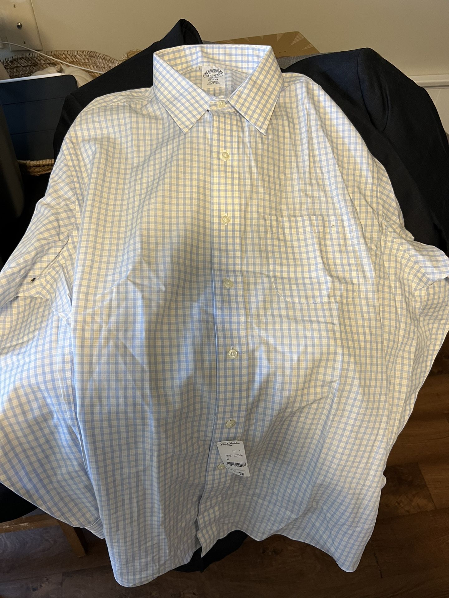 Brooks Brothers Dress Shirt, Size 17.5-4/5