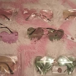 Women's Drip Heart-shaped Sunglasses Different Colors