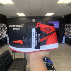 Jordan 1 Satin Bred Size 7.5 Available In Store!