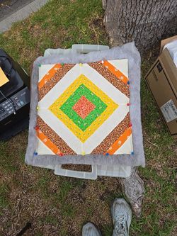 Variety Unfinished Quilt Projects, squares & more 31 Pieces 16"x16"