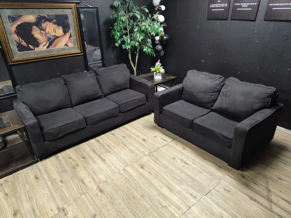 MEGA DEAL!!! 2 PIECE ASHLEY SOFA SET BLACK ONLY $399 DELIVERY AVAILABLE