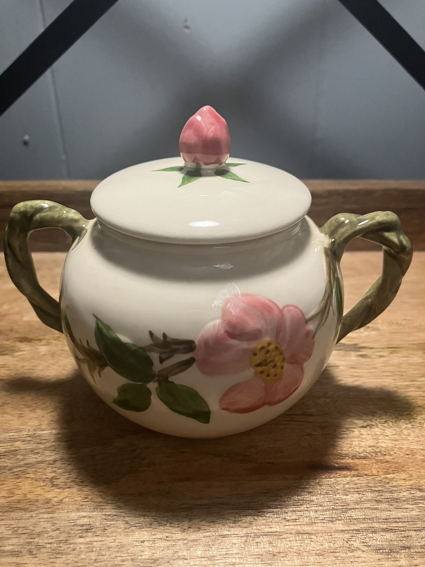 Franciscan Rose Lidded Sugar Dish