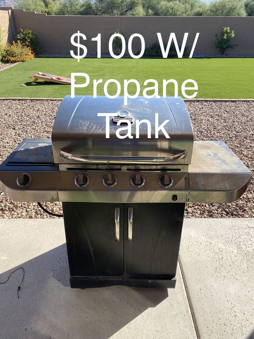 Propane Bbq Grill Commercial Series, Propane Tank Included 