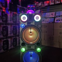 Rechargeable Bluetooth Party Speaker w / led lights