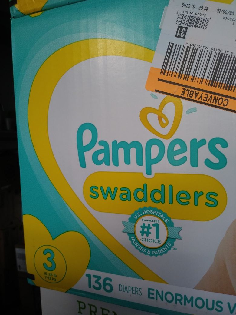 Pamper swaddler size 3