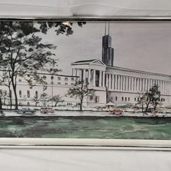 Soldier Field Limited Edition Watercolor 