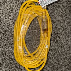 Yellow Jacket Heavy Duty Weatherproof Outdoor Yellow Extension Cord 120V, 50 ft.