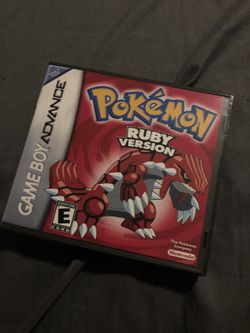 Pokémon Ruby Clone For Gameboy Advance With Custom Hard Case