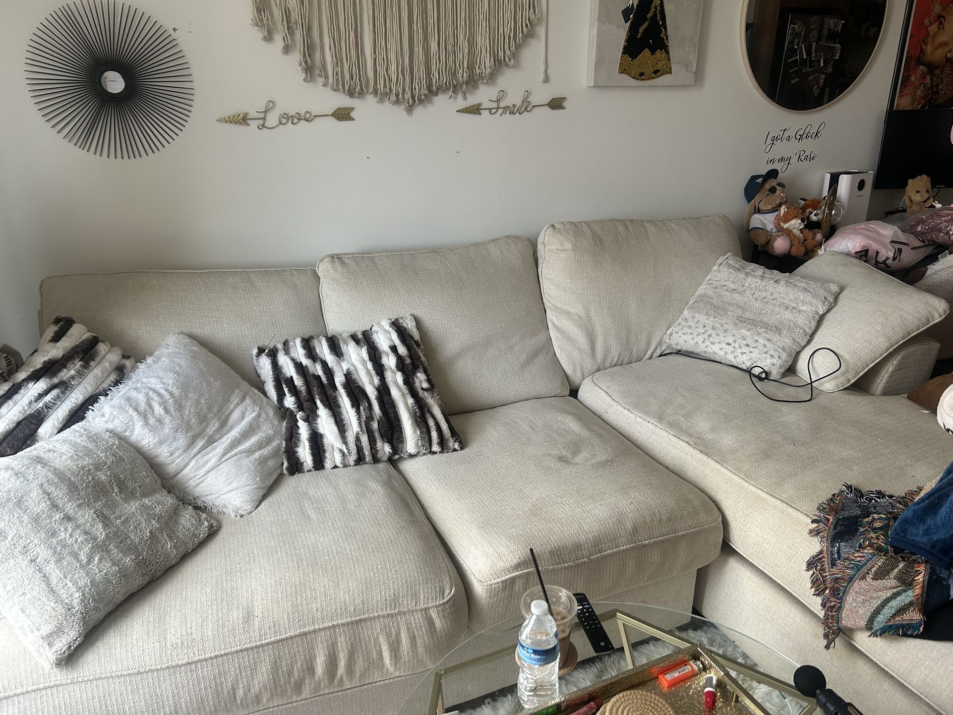 Extra Large Sofa Sectional- Off White