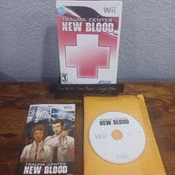 Trauma Center: New Blood (Nintendo Wii, 2007) Complete w/ Manual ●Tested