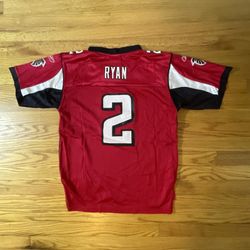 MATT RYAN ATLANTA FALCONS JERSEY YOUTH KIDS Size LARGE NFL Football - RED