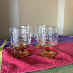 Vintage desert glasses 