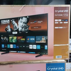 55" Screen Led Smart 4k By Samsung Crystal Ultra HDTV.  1 Year Warranty 