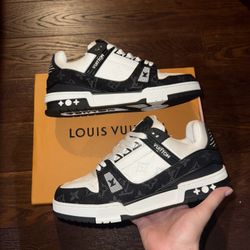 LV Sneakers, Black And White, Brand New Size 10US