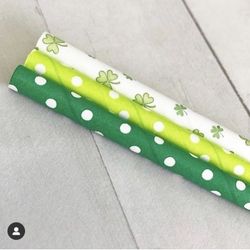 St Patrick’s Day Custom Straw Set!
