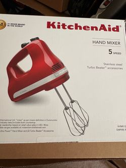 Kitchenaid hand mixer Empire red