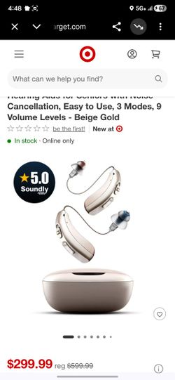 LINNER Mercury OTC Rechargeable Hearing Aids with noise Cancellation