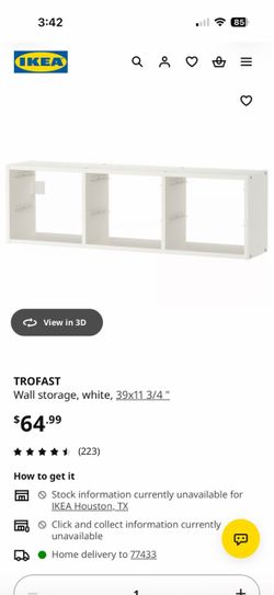 IKEA TROFAST Wall Storage Unit White