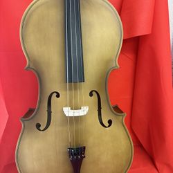 Beautiful Matte 4/4 Cello with New Bow, Digital Tuner, Extra Strings, Rosin, Case $380 Firm