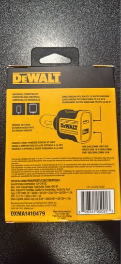 DEWALT 2-Port PD Car Charger I have many per unit $14 more than 3 $10