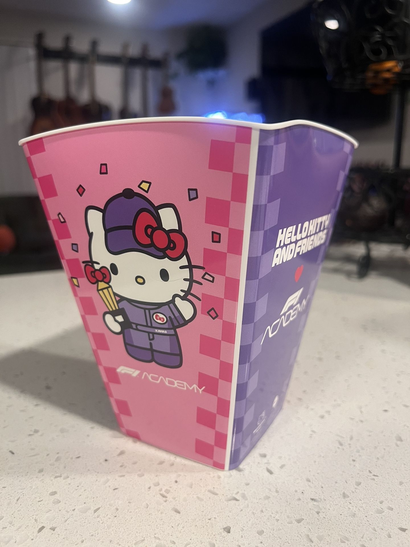 Hello Kitty x F1 Academy Limited Edition Popcorn Bucket Sanrio Exclusive 2025