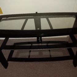 Glass TV Stand & Shelves