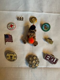 LOT OF VARIOUS PINS OR LAPEL PINS SOME VINTAGE
