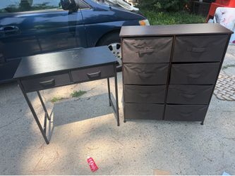 Small dresser and desk combo