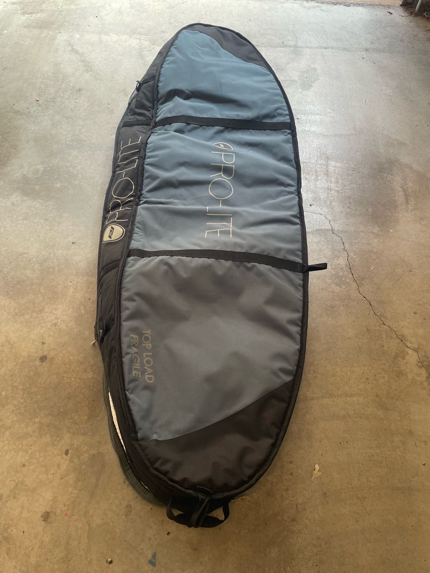 Pro Lite finless coffin travel bag.