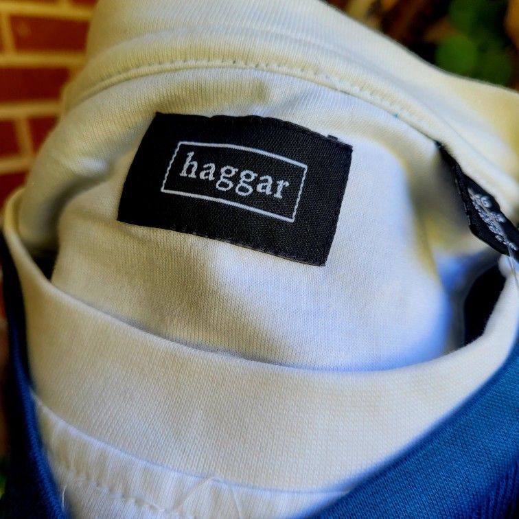 Haggar Long Sleeve Blue Shirt