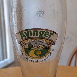 Ayinger Bräu Von Aying Beer Glass