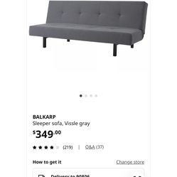 BALKARP sleeper sofa (foldable)