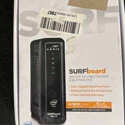 Arris Surfboard docsis 3.0 Cable, Modem, And Wi-Fi Router Still In The Box