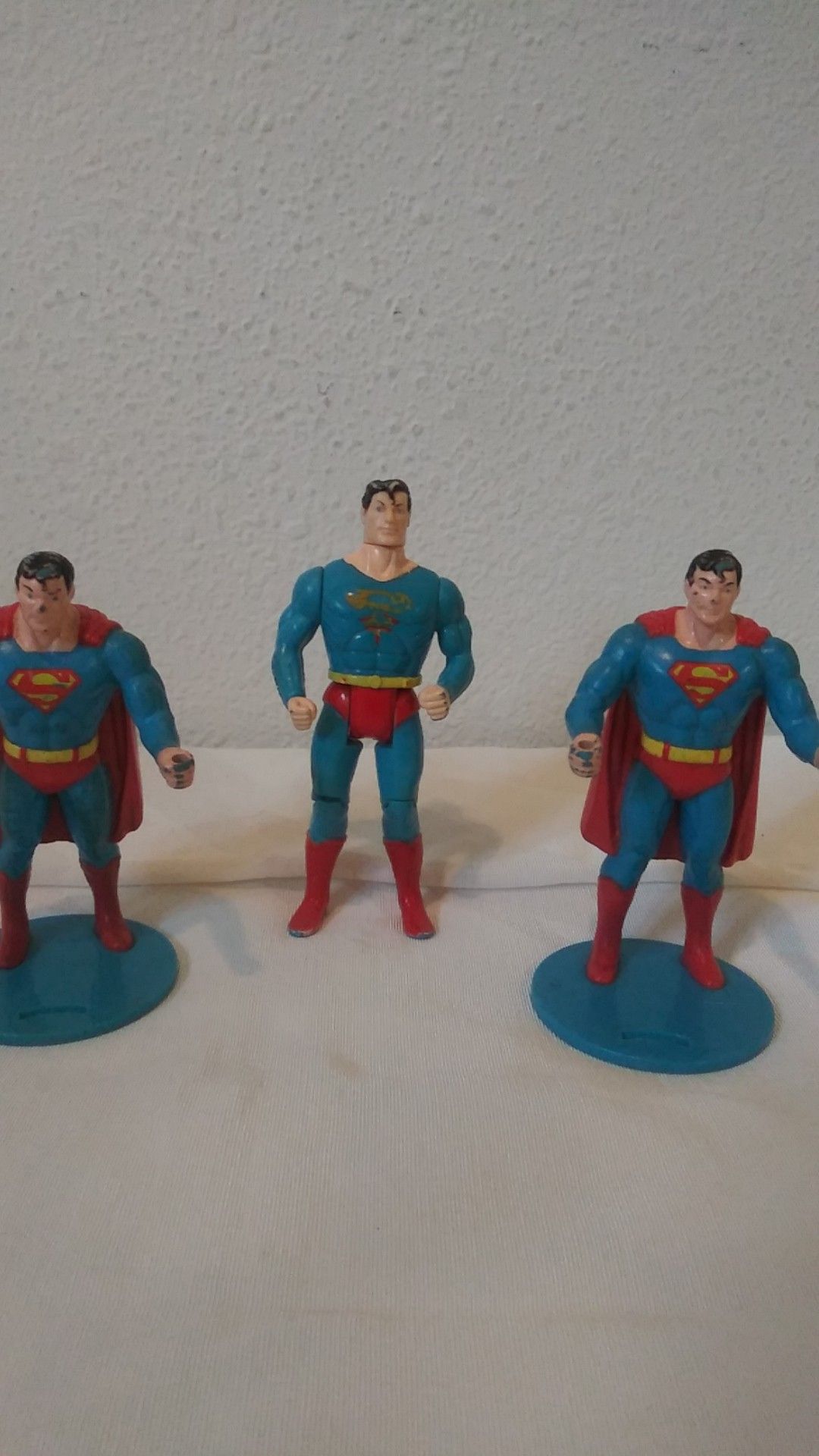 Vintage 1980s Superman figures