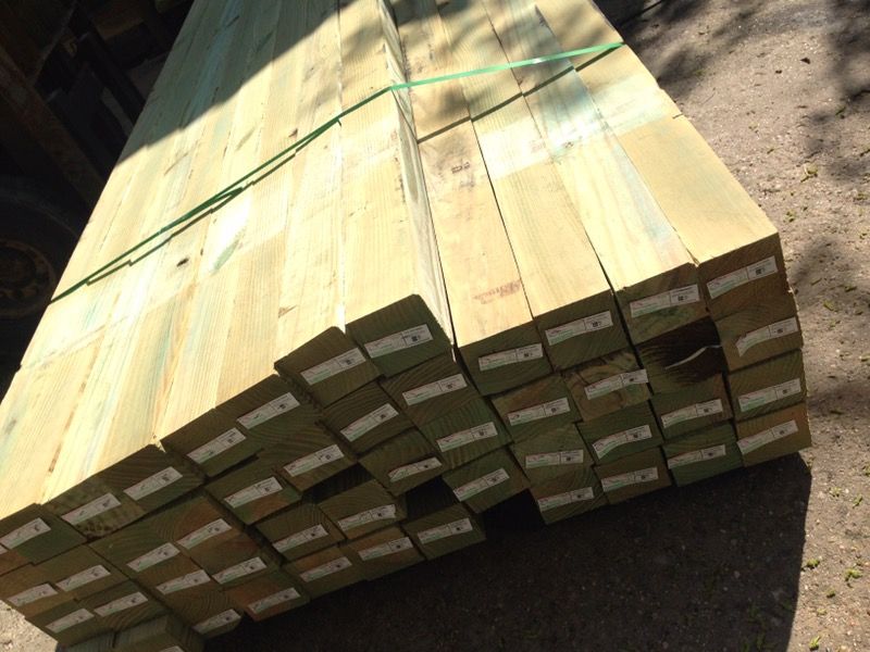 Treated lumber post/ 4x4x10