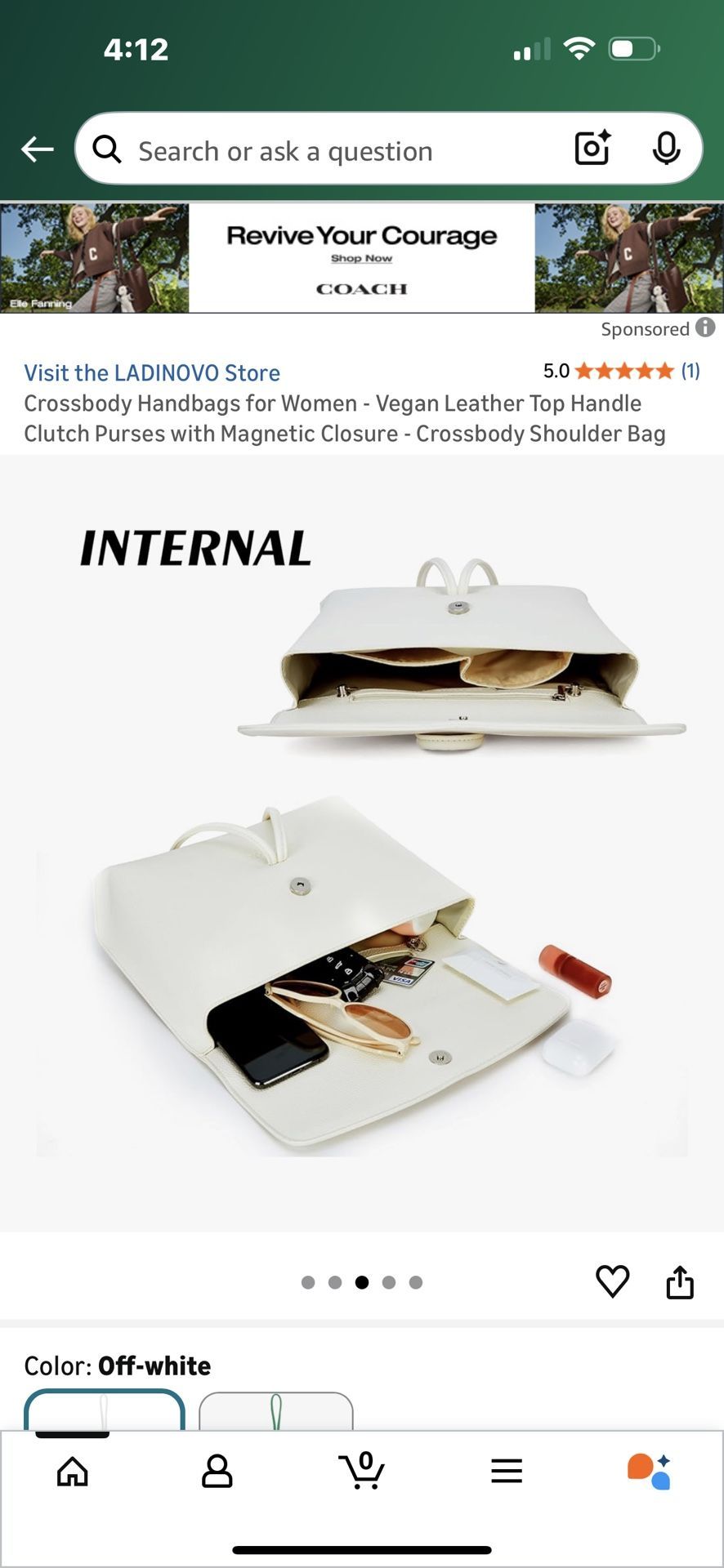 $10-Crossbody Handbags for Women - Vegan Leather Top Handle Clutch Purses with Magnetic Closure - Crossbody Shoulder Bag