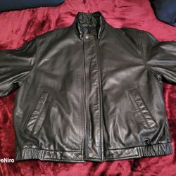 New XL Men's Leather JACKET
