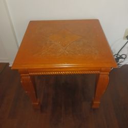 2 Solid Oak End Tables.