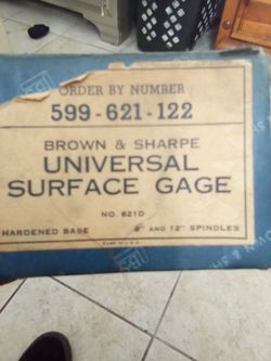 Universal surface gage.   9" and 12"  spindles