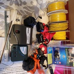 2 Electric Underground Fences With 5 Dog Collars And 4 Rolls Of Wire